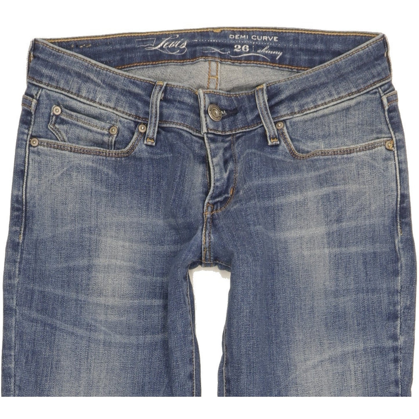 Levi's Demi Curve Women Blue Skinny Slim Stretch Jeans W26 L28