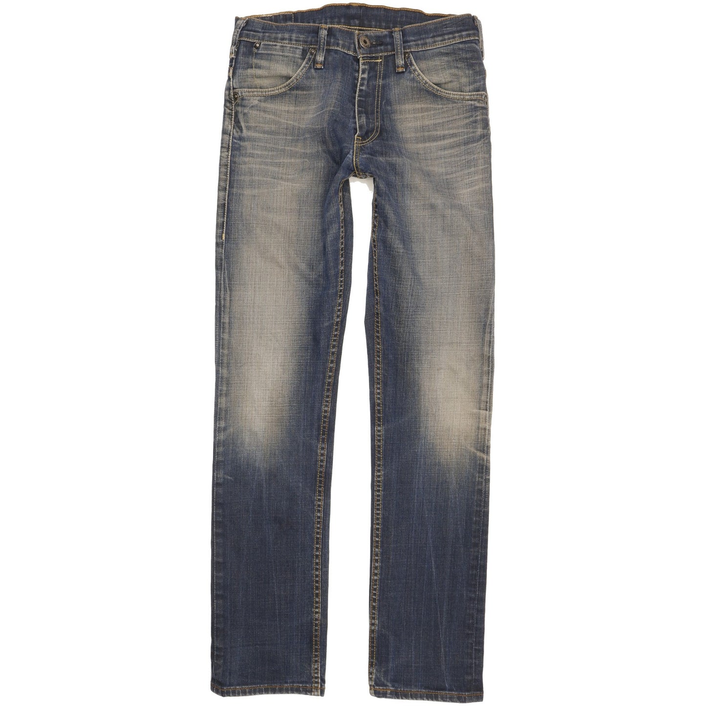Levi's 504 Men Blue Straight Regular Stretch Jeans W30 L32
