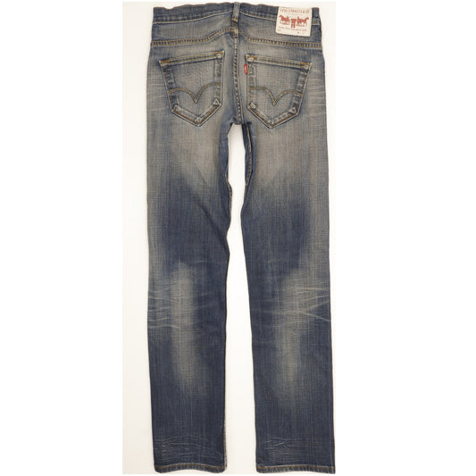 Levi's 504 Men Blue Straight Regular Stretch Jeans W30 L32
