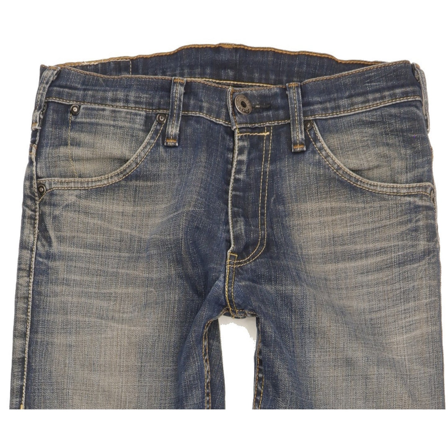 Levi's 504 Men Blue Straight Regular Stretch Jeans W30 L32