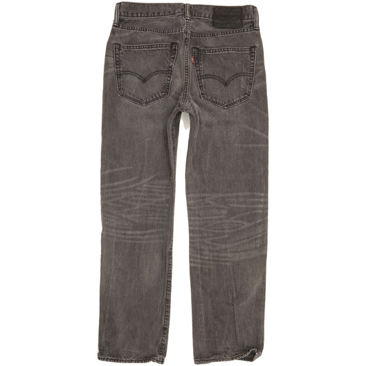 Levi's 505 Men Black Straight Regular Jeans W31 L29