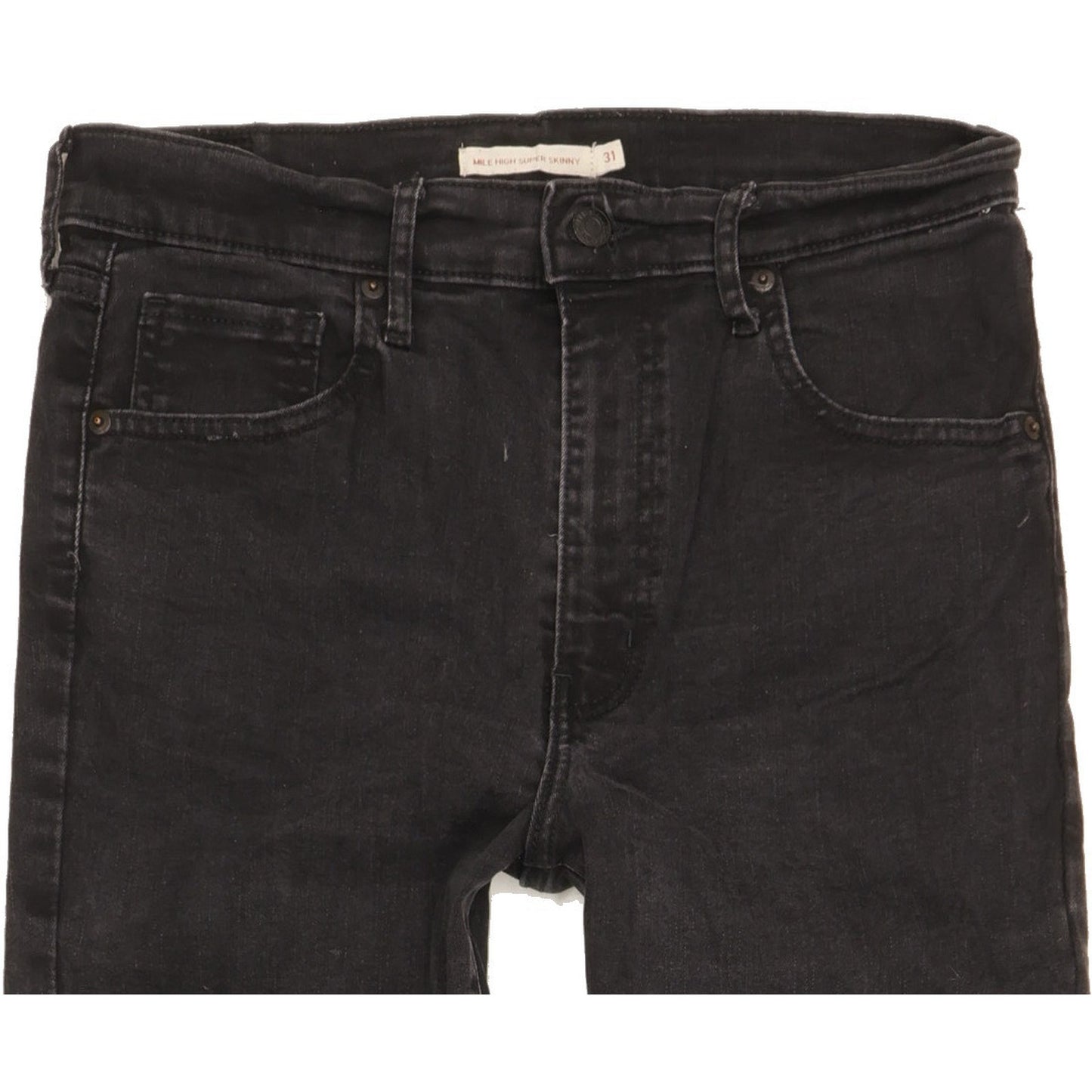 Levi's Mile Black Skinny Slim Stretch Jeans High Waisted W31 L29