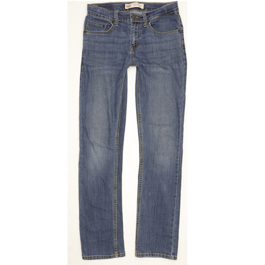 Levi's 511 Kids Blue Straight Slim Stretch Jeans W28 L30