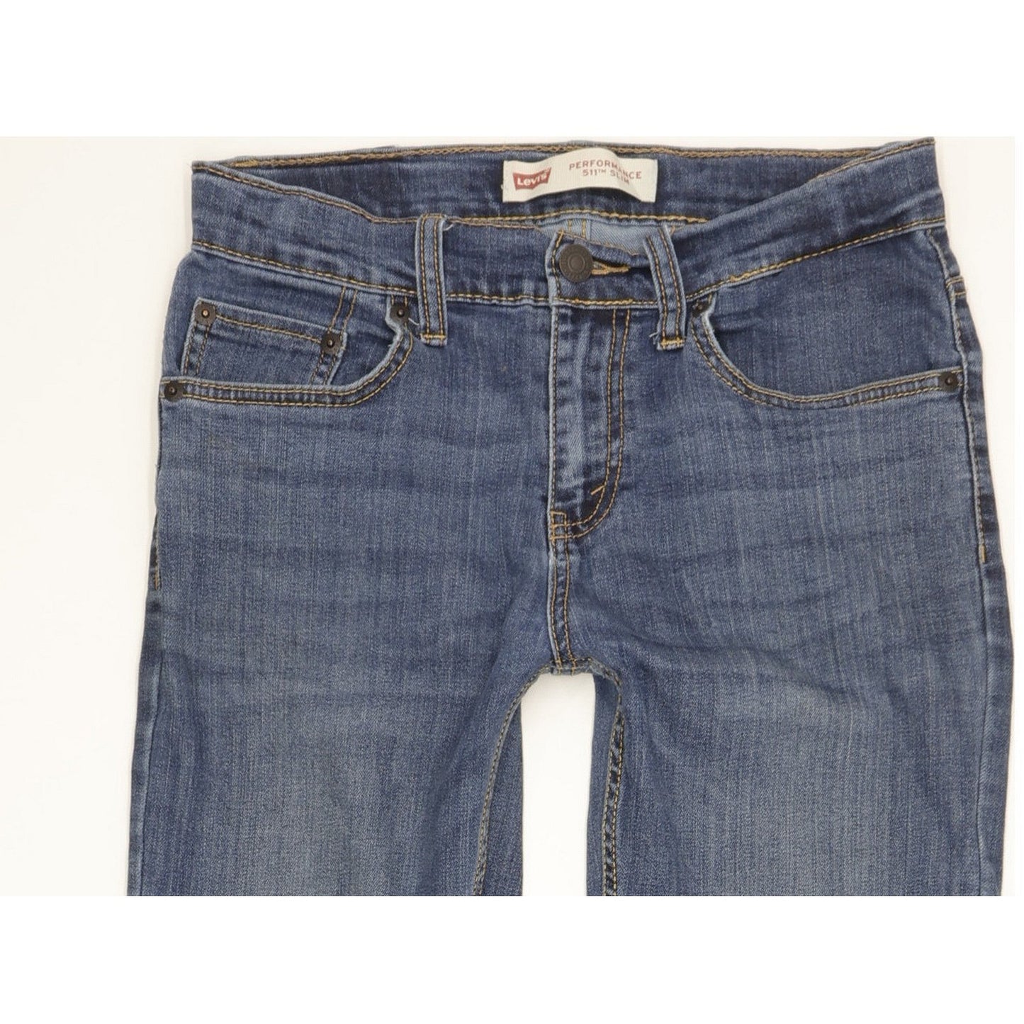 Levi's 511 Kids Blue Straight Slim Stretch Jeans W28 L30