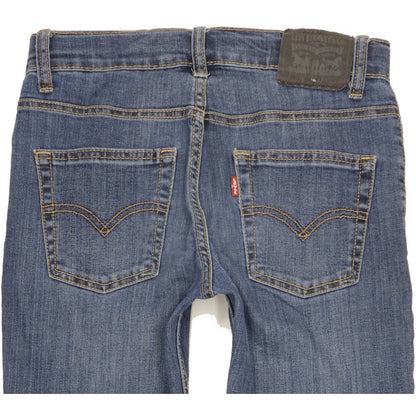 Levi's 511 Kids Blue Straight Slim Stretch Jeans W28 L30