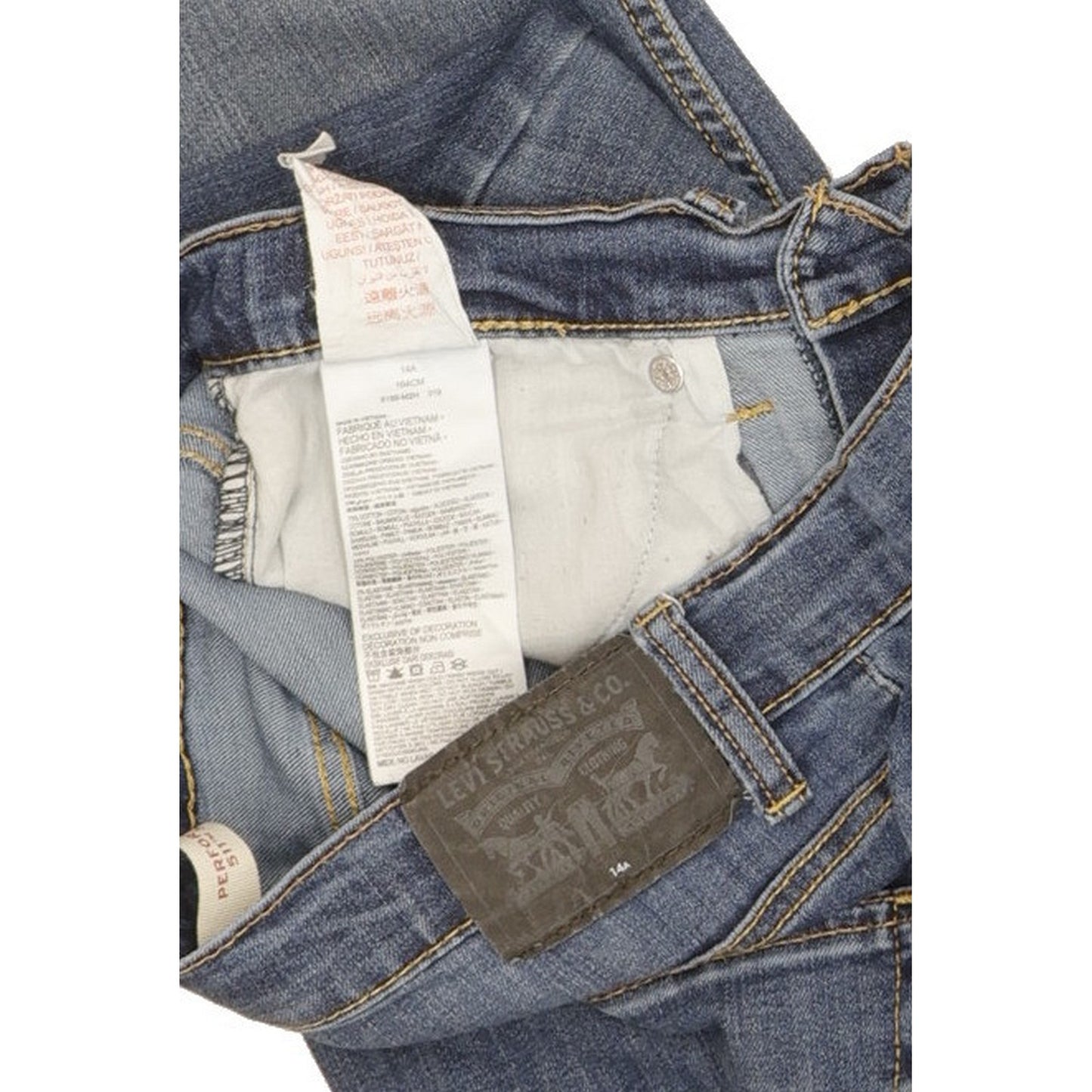 Levi's 511 Kids Blue Straight Slim Stretch Jeans W28 L30