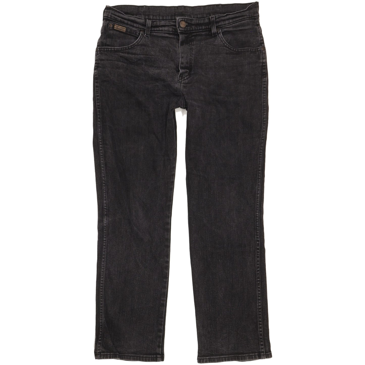 Wrangler Texas Men Black Straight Regular Stretch Jeans W36 L29