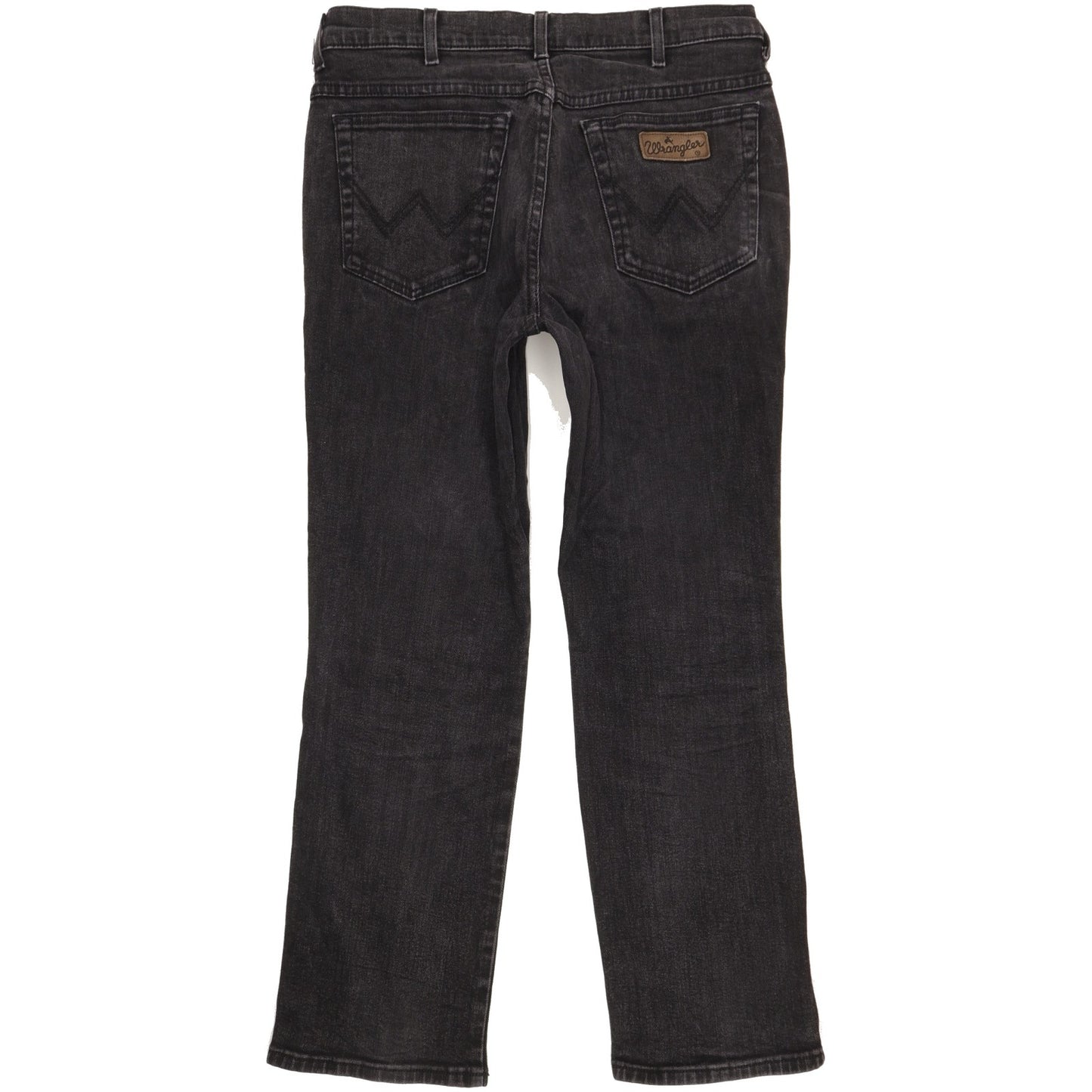 Wrangler Texas Men Black Straight Regular Stretch Jeans W36 L29