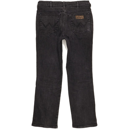 Wrangler Texas Men Black Straight Regular Stretch Jeans W36 L29