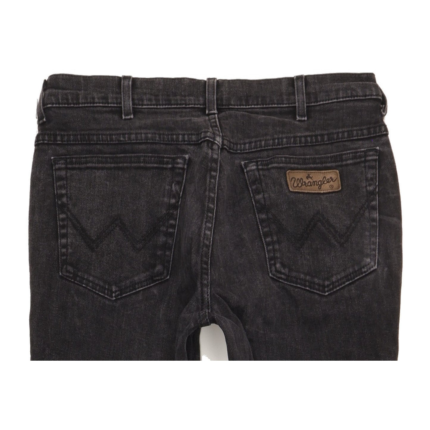 Wrangler Texas Men Black Straight Regular Stretch Jeans W36 L29