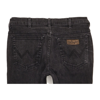 Wrangler Texas Men Black Straight Regular Stretch Jeans W36 L29