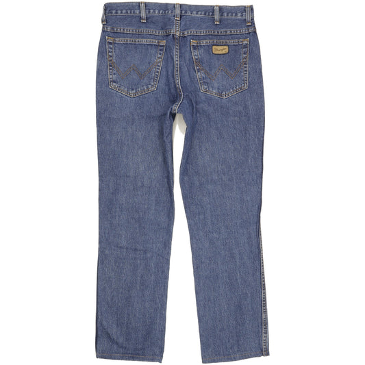Wrangler Texas Men Blue Straight Regular Jeans W35 L30