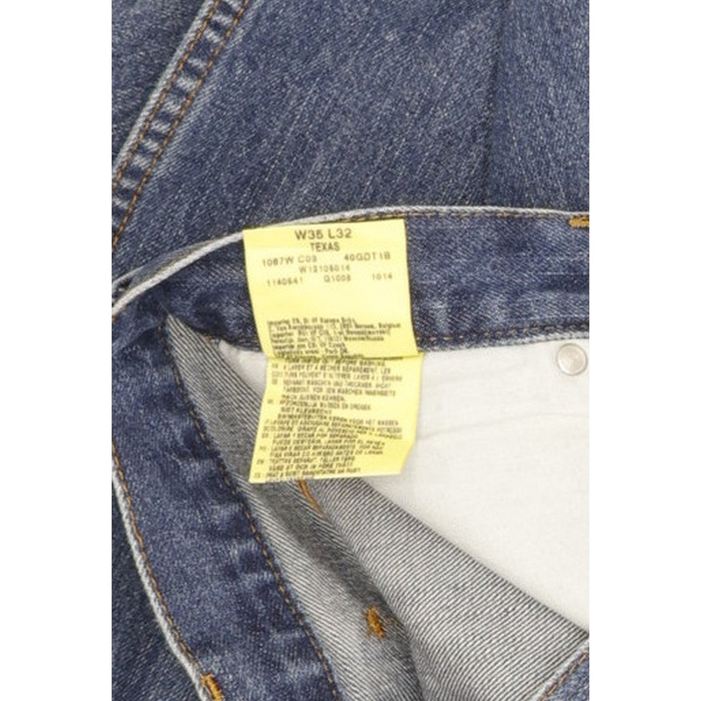 Wrangler Texas Men Blue Straight Regular Jeans W35 L30