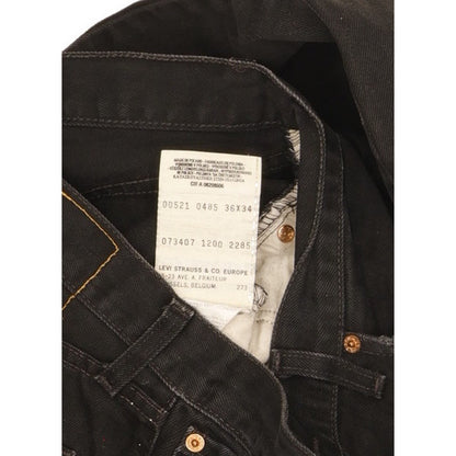 Levi's 521 Men Black Straight Regular Jeans W36 L33