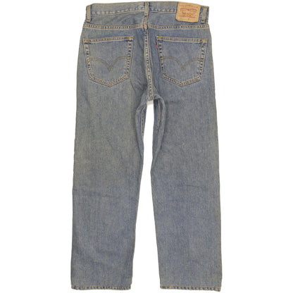 Levi's 505 Men Blue Straight Regular Jeans W34 L28