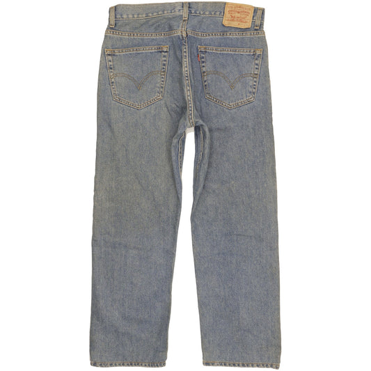 Levi's 505 Men Blue Straight Regular Jeans W34 L28