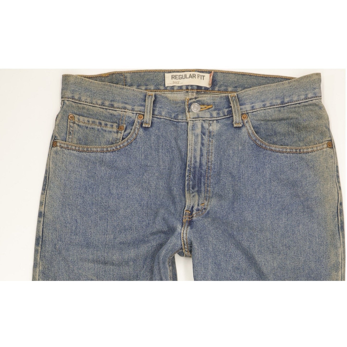 Levi's 505 Men Blue Straight Regular Jeans W34 L28