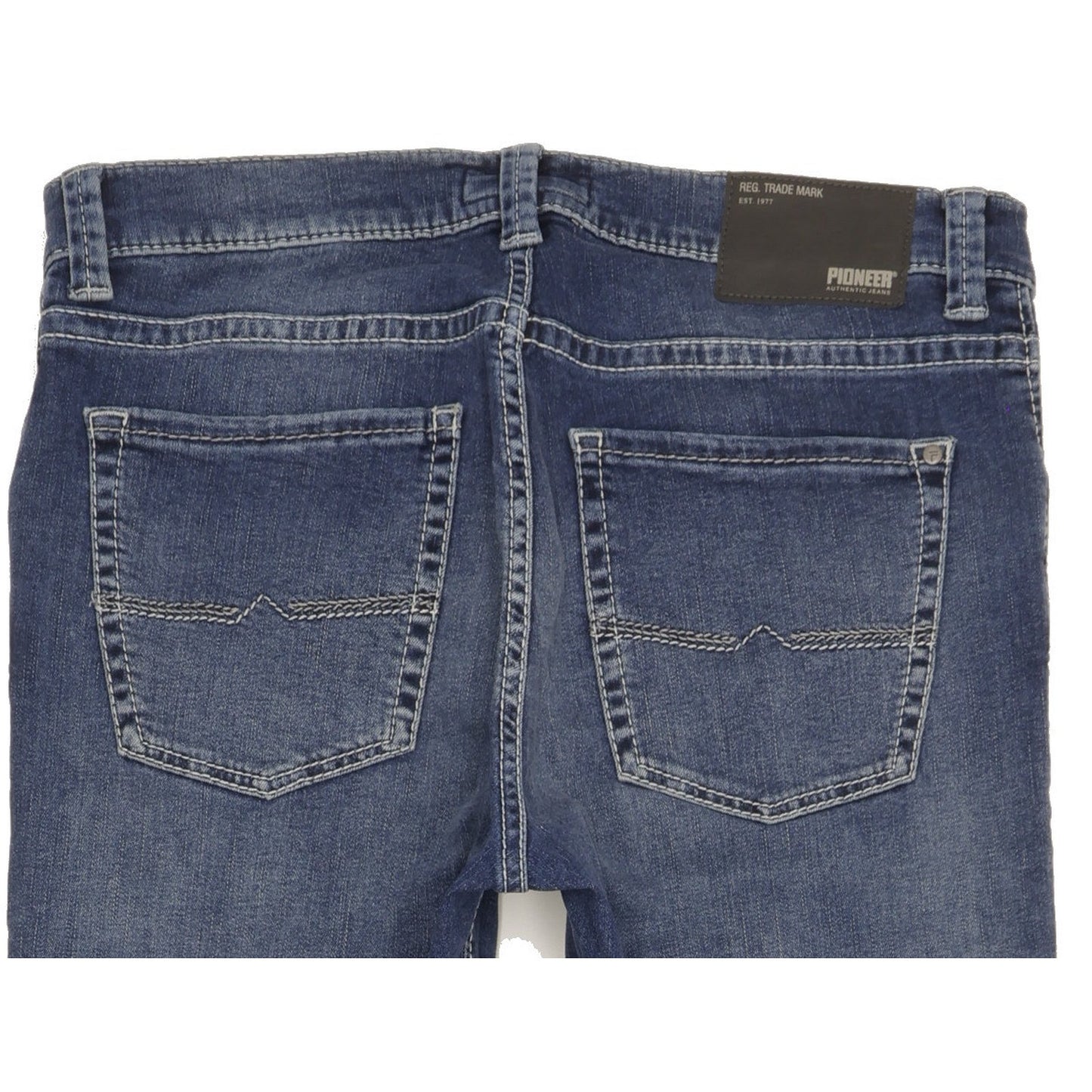 Pioneer Rando Men Blue Straight Regular Stretch Jeans W34 L33