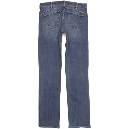 Wrangler Drew Women Blue Straight Slim Stretch Jeans W30 L31