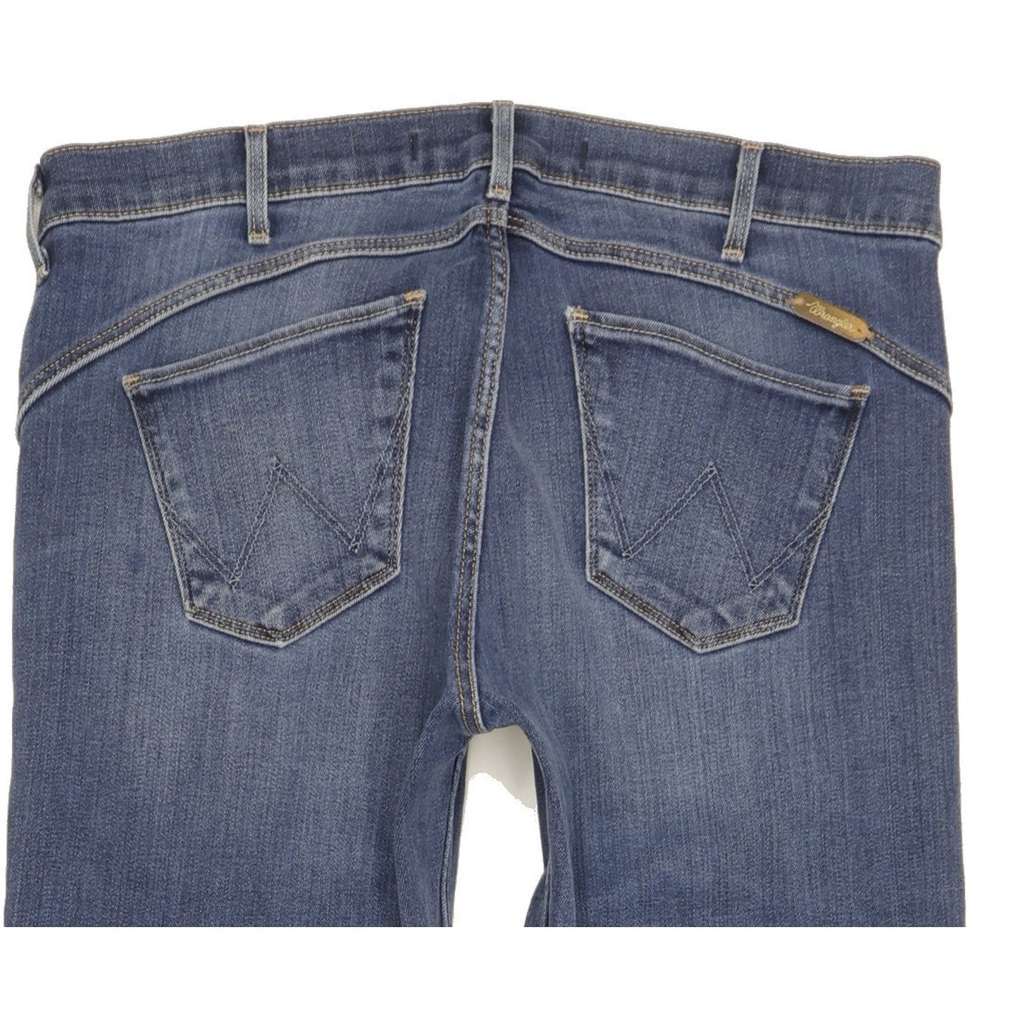 Wrangler Drew Women Blue Straight Slim Stretch Jeans W30 L31