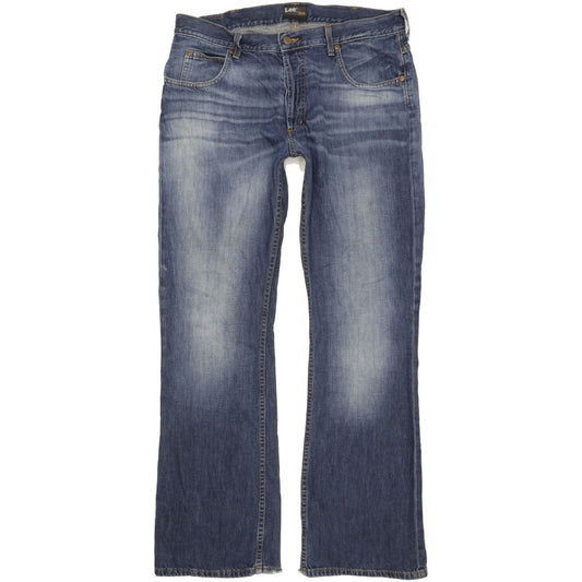 Lee Denver Men Blue Bootcut Regular Jeans W38 L34
