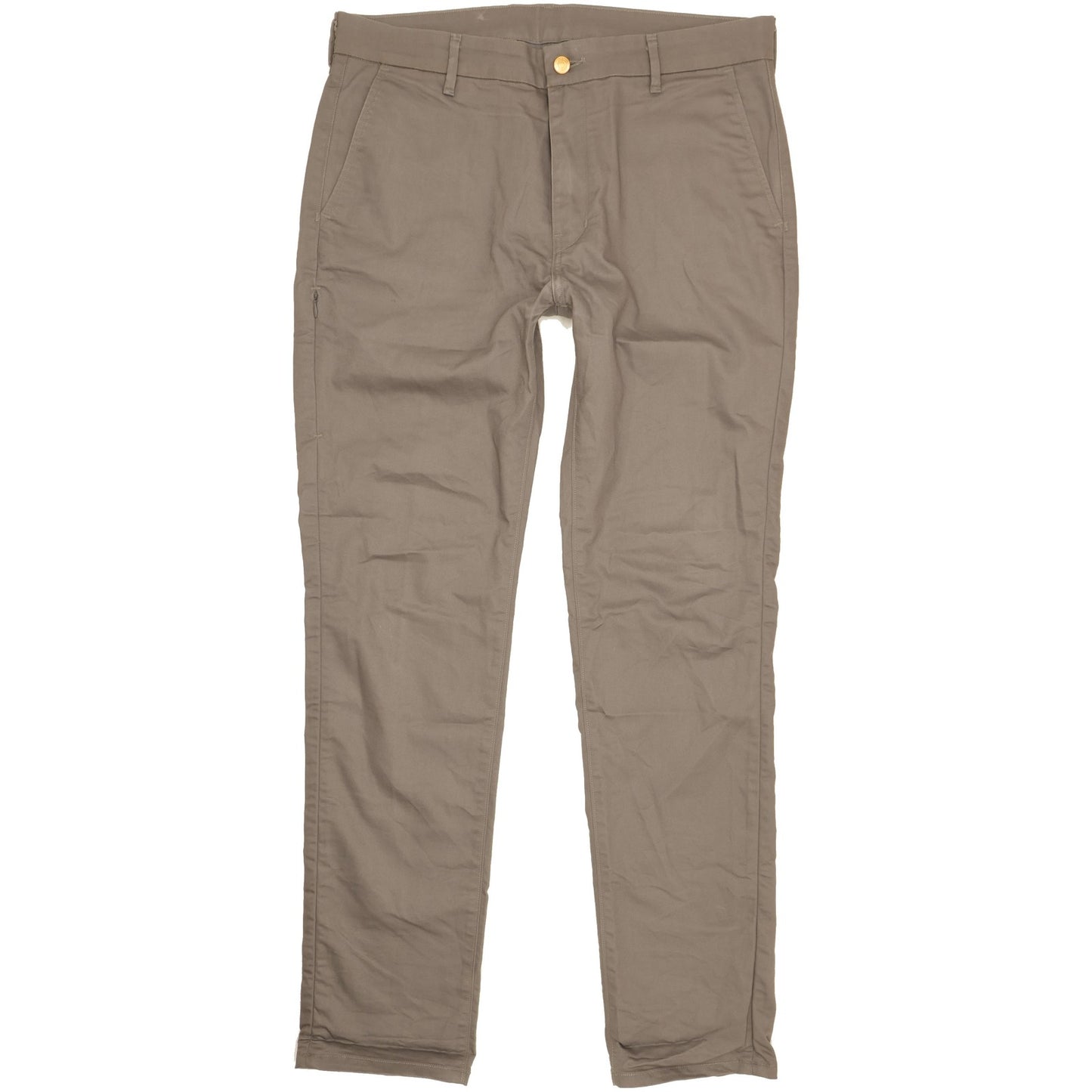 Levi's Men Grey Straight Slim Chino Stretch Jeans W34 L33