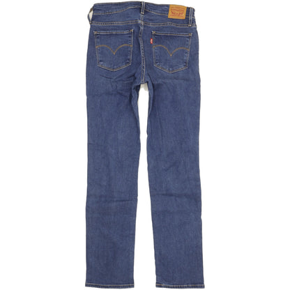 Levi's 714 Women Blue Straight Slim Stretch Jeans W29 L31