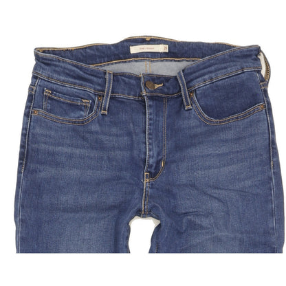 Levi's 714 Women Blue Straight Slim Stretch Jeans W29 L31
