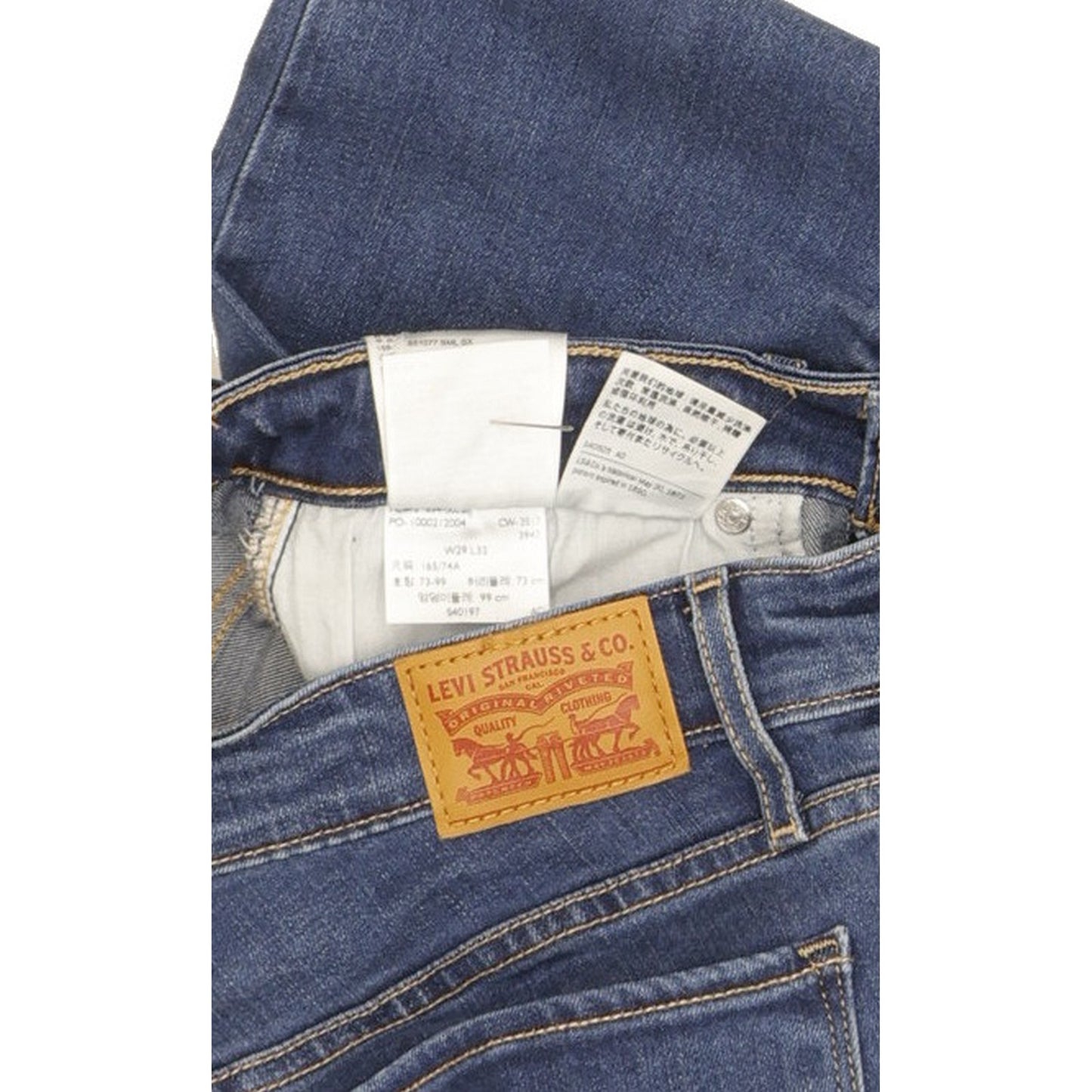 Levi's 714 Women Blue Straight Slim Stretch Jeans W29 L31