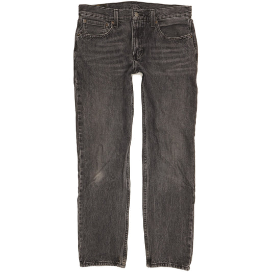 Levi's 502 Men Black Tapered Regular Stretch Jeans W32 L30