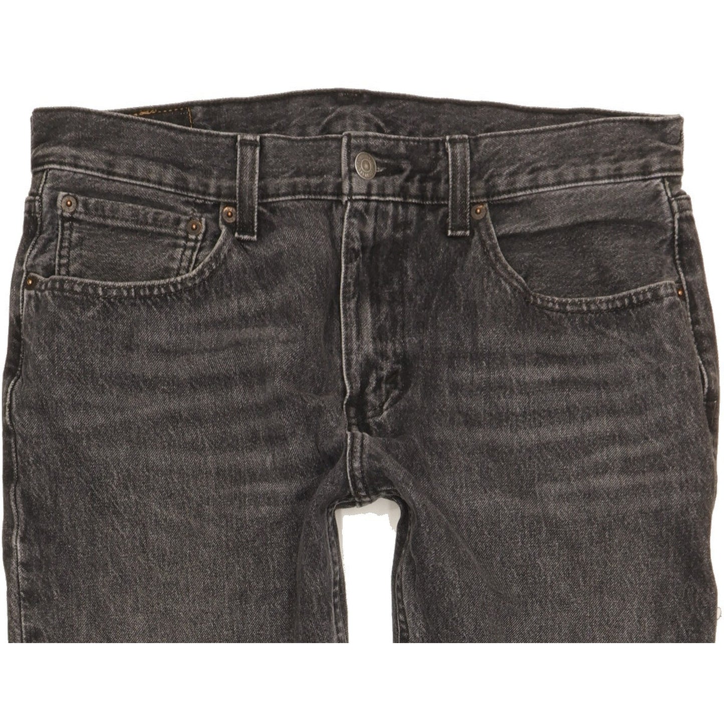 Levi's 502 Men Black Tapered Regular Stretch Jeans W32 L30