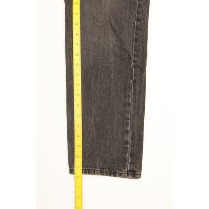 Levi's 502 Men Black Tapered Regular Stretch Jeans W32 L30