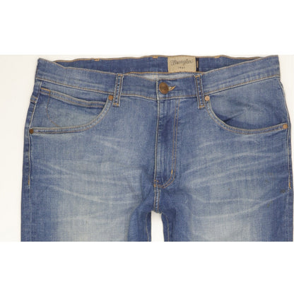 Wrangler Arizona Men Blue Straight Regular Stretch Jeans W38 L30