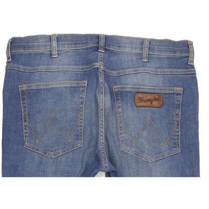 Wrangler Arizona Men Blue Straight Regular Stretch Jeans W38 L30