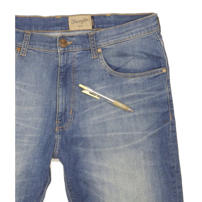 Wrangler Arizona Men Blue Straight Regular Stretch Jeans W38 L30