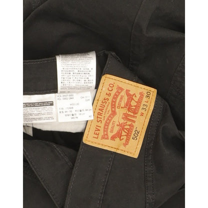 Levi's 502 Men Black Tapered Regular Stretch Jeans W33 L28
