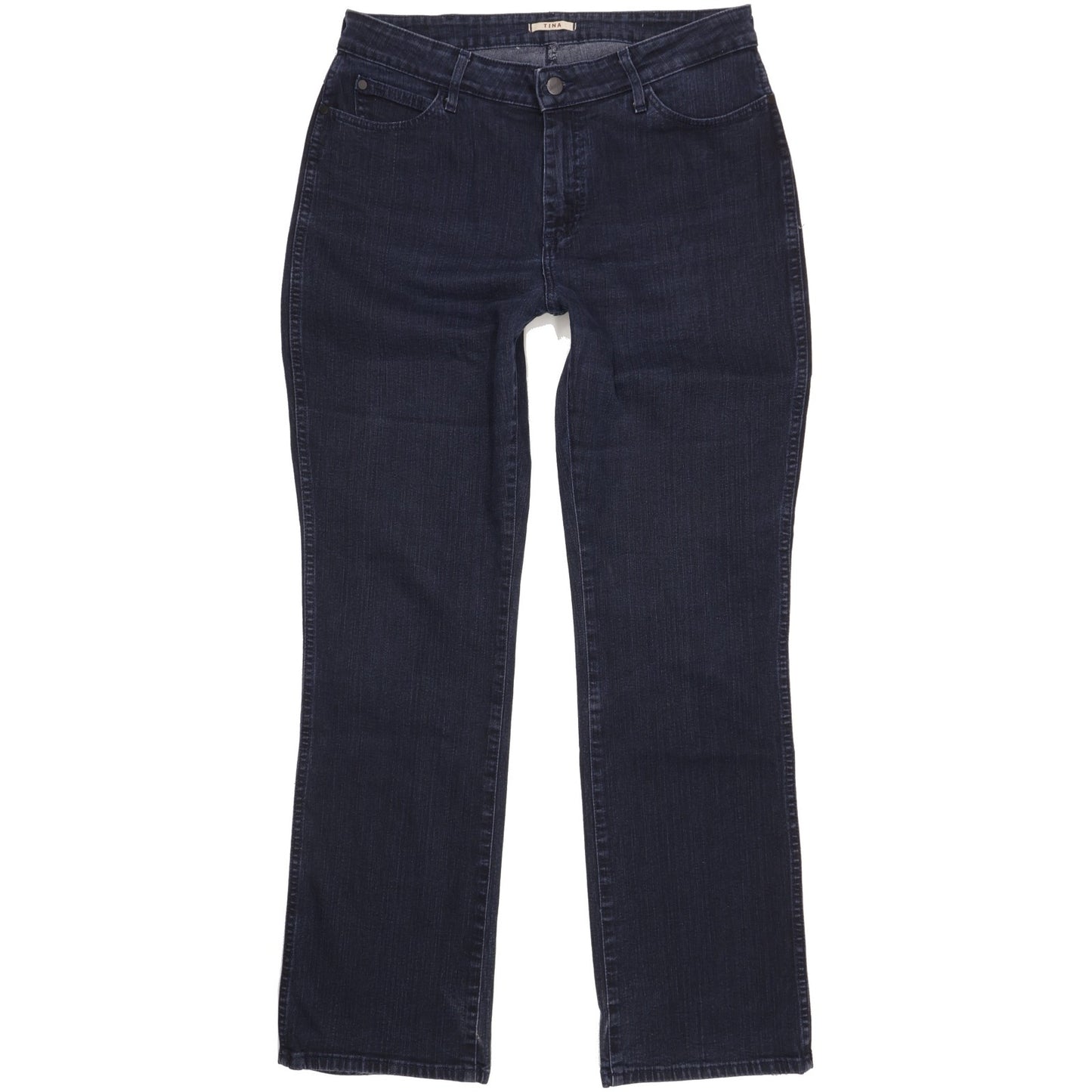 Wrangler Tina Blue Straight Regular Stretch Jeans High Waisted W33 L32