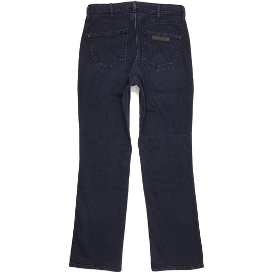 Wrangler Tina Blue Straight Regular Stretch Jeans High Waisted W33 L32