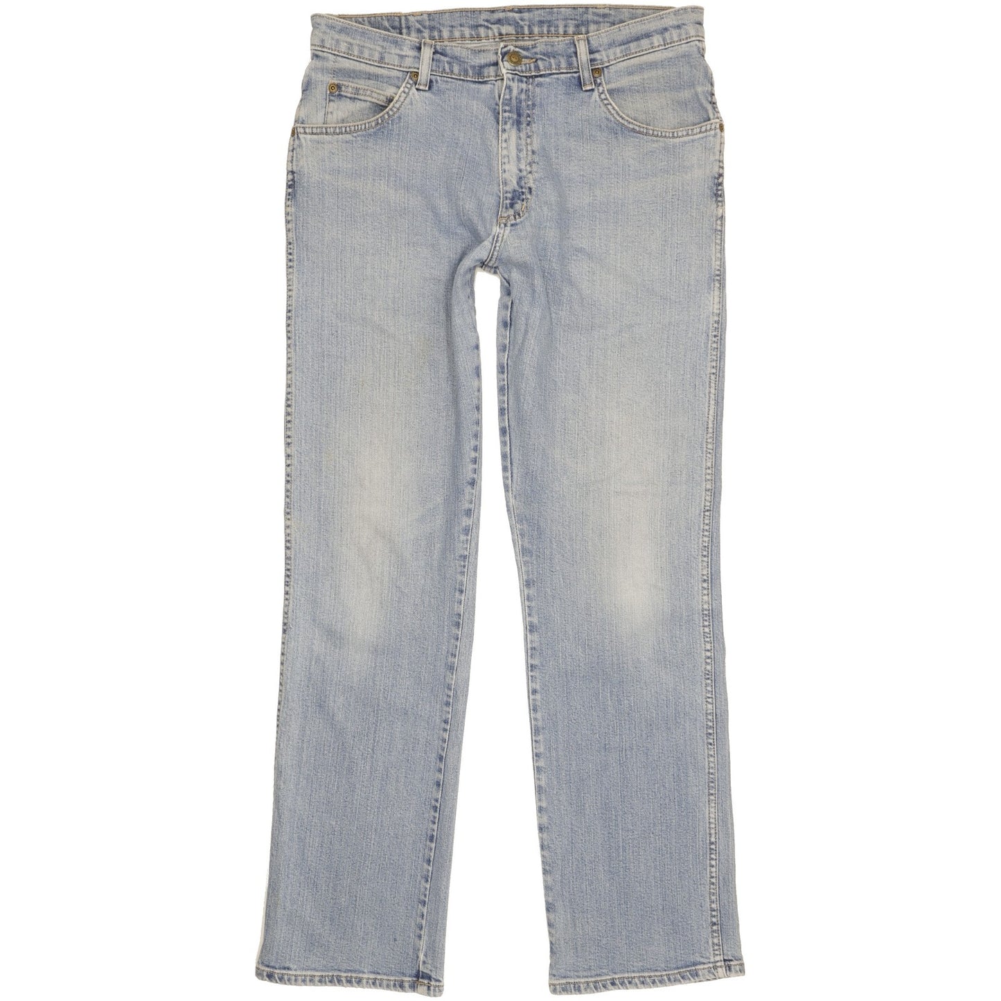 Wrangler Men Blue Straight Regular Stretch Jeans W33 L32