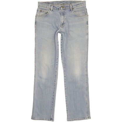 Wrangler Men Blue Straight Regular Stretch Jeans W33 L32