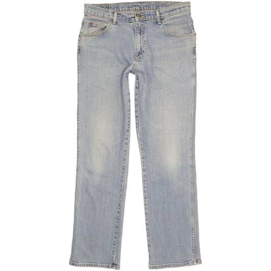 Wrangler Men Blue Straight Regular Stretch Jeans W33 L32