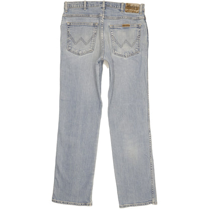Wrangler Men Blue Straight Regular Stretch Jeans W33 L32