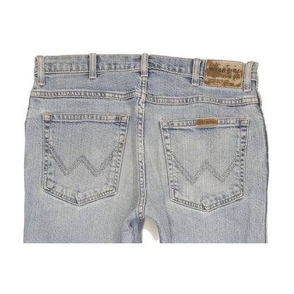 Wrangler Men Blue Straight Regular Stretch Jeans W33 L32
