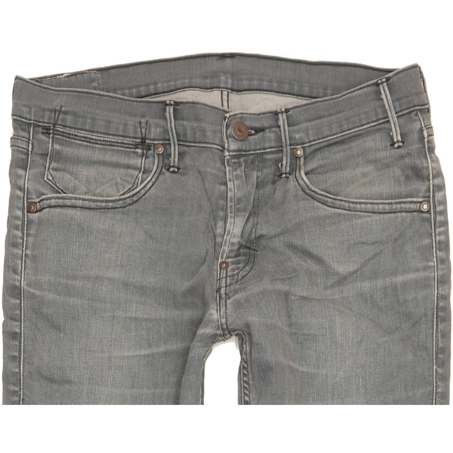 Levi's Men Grey Skinny Slim Stretch Jeans W33 L31