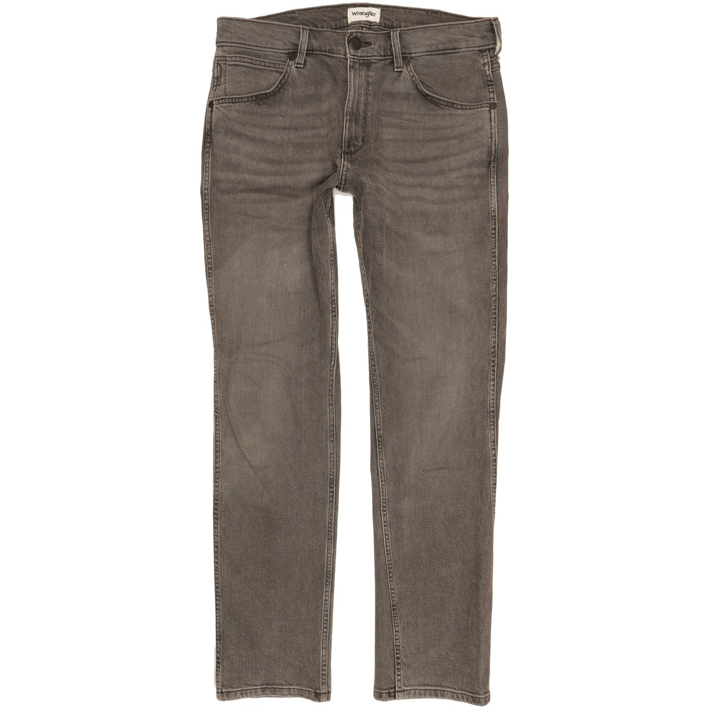 Wrangler Greensboro Men Grey Straight Regular Stretch Jeans W33 L32