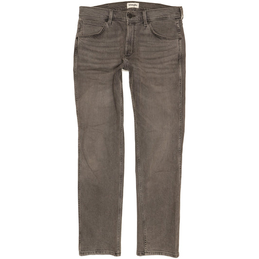 Wrangler Greensboro Men Grey Straight Regular Stretch Jeans W33 L32