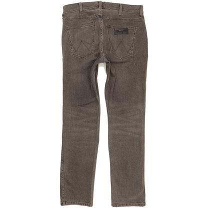 Wrangler Greensboro Men Grey Straight Regular Stretch Jeans W33 L32