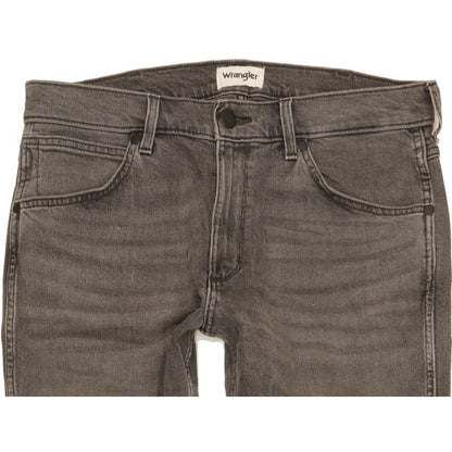 Wrangler Greensboro Men Grey Straight Regular Stretch Jeans W33 L32