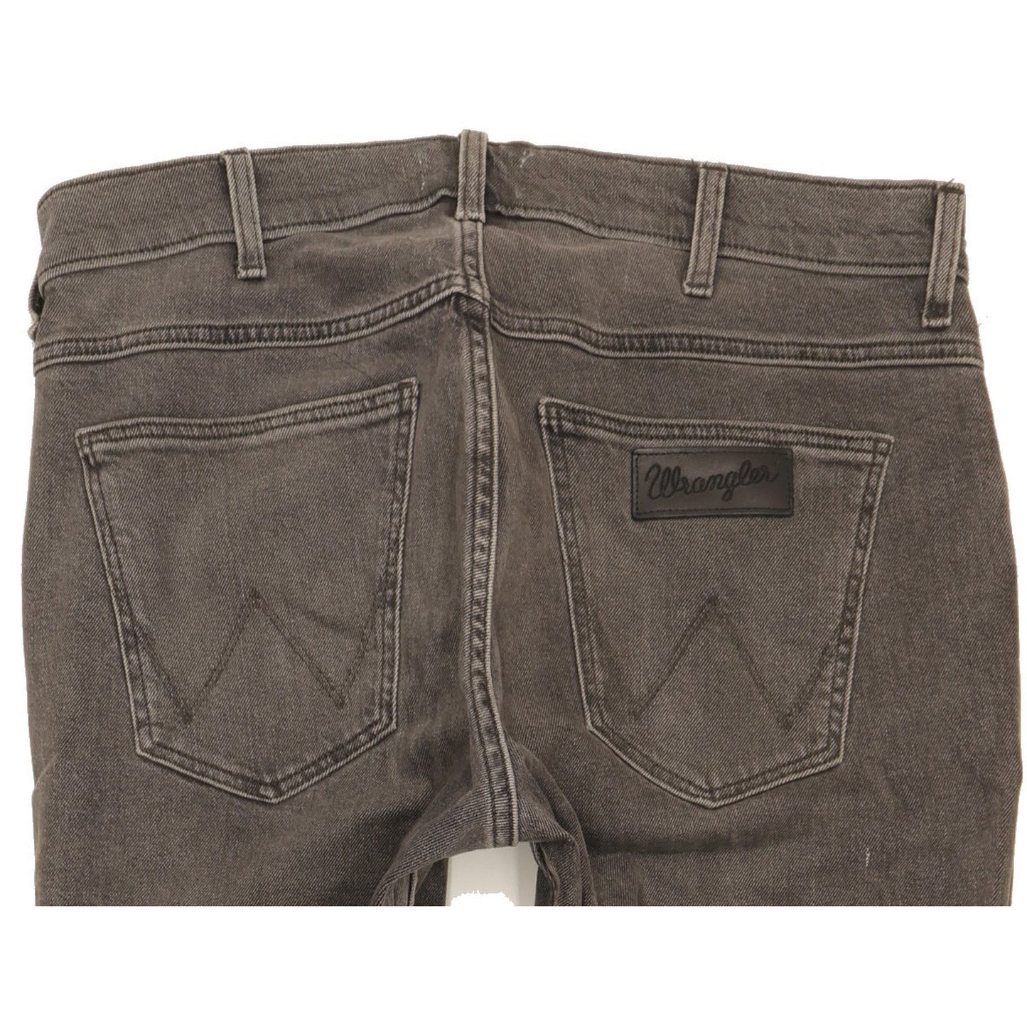 Wrangler Greensboro Men Grey Straight Regular Stretch Jeans W33 L32