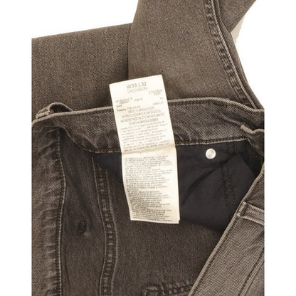 Wrangler Greensboro Men Grey Straight Regular Stretch Jeans W33 L32